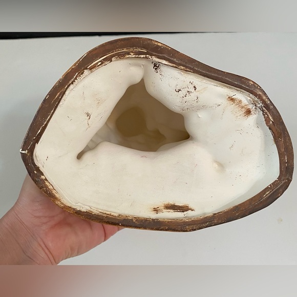 Christmas Ceramic By Eloise Santa Donkey And Tree 9 Inches Tall Rare 1988 Mold - Picture 10 of 10